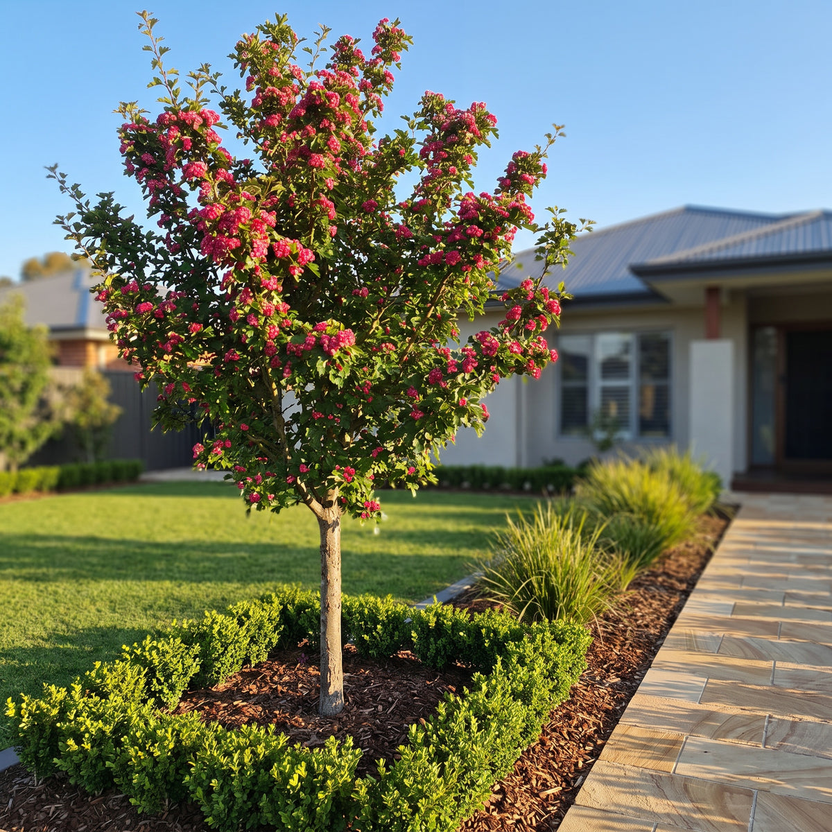 Red Flowering Hawthorn