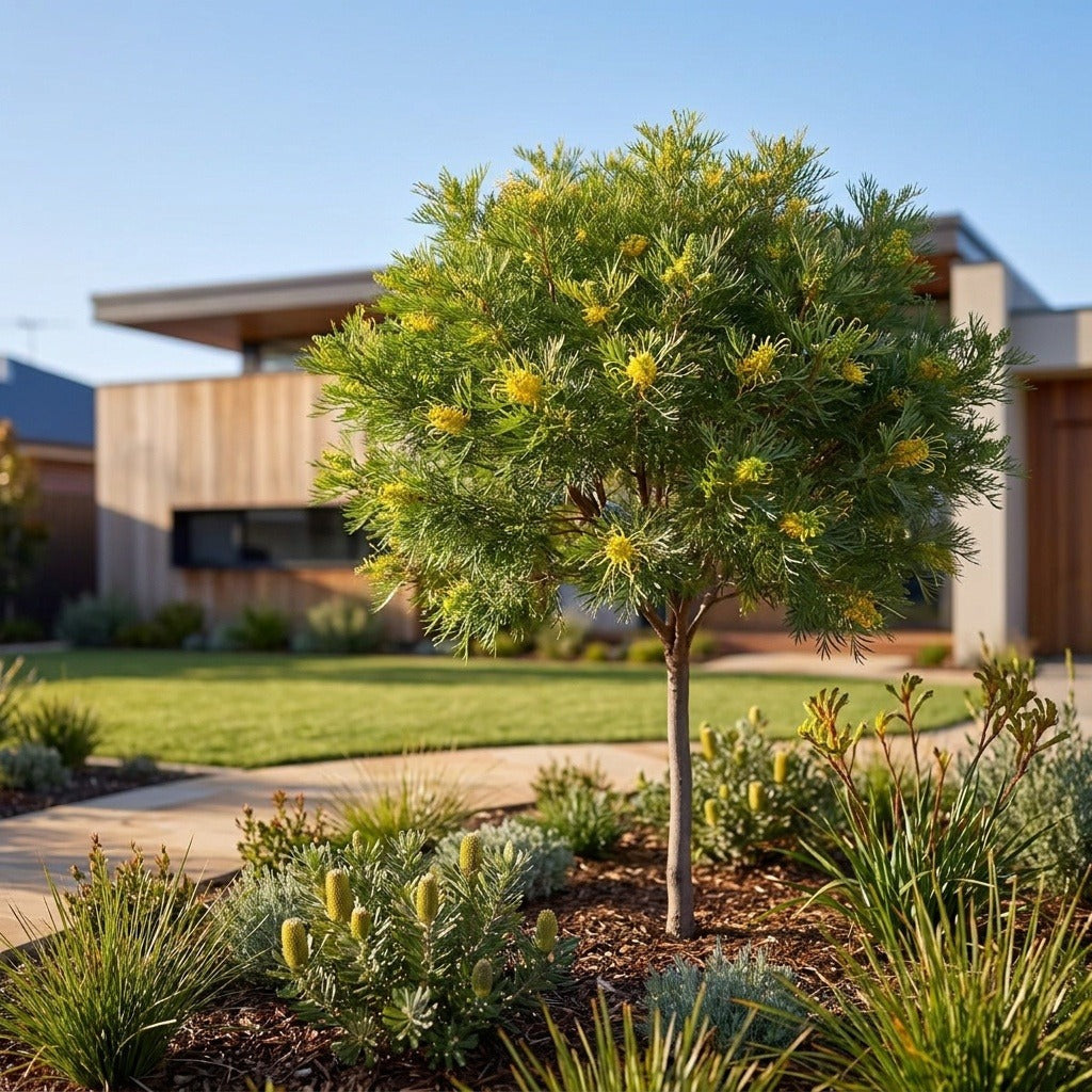 Lemon Daze Grevillea Standard - Grevillea 'Lemon Daze'