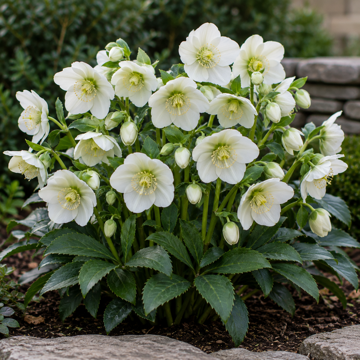 Helleborus Mollys White