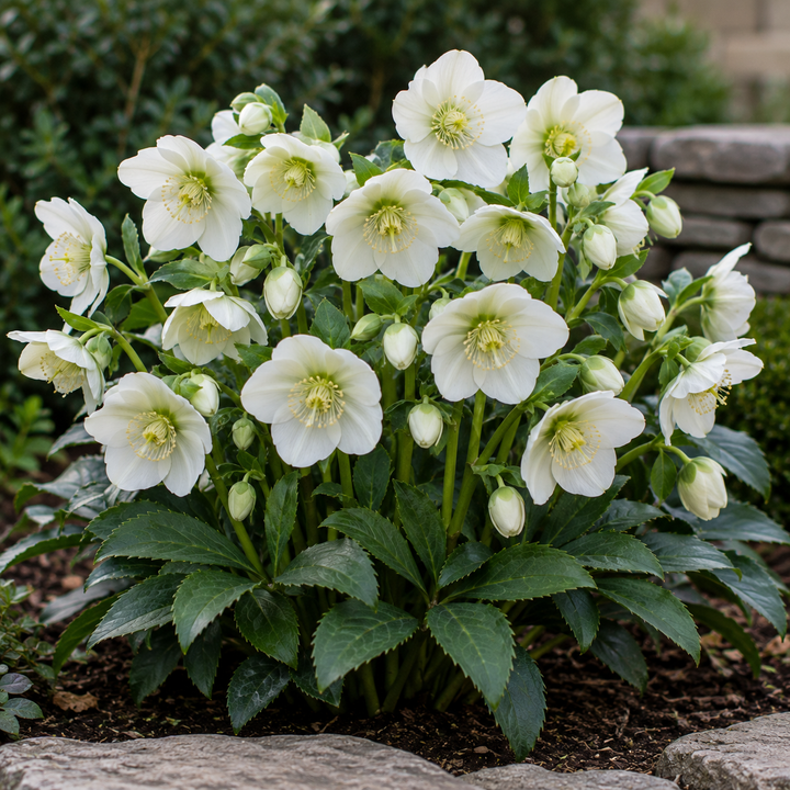 Helleborus Mollys White