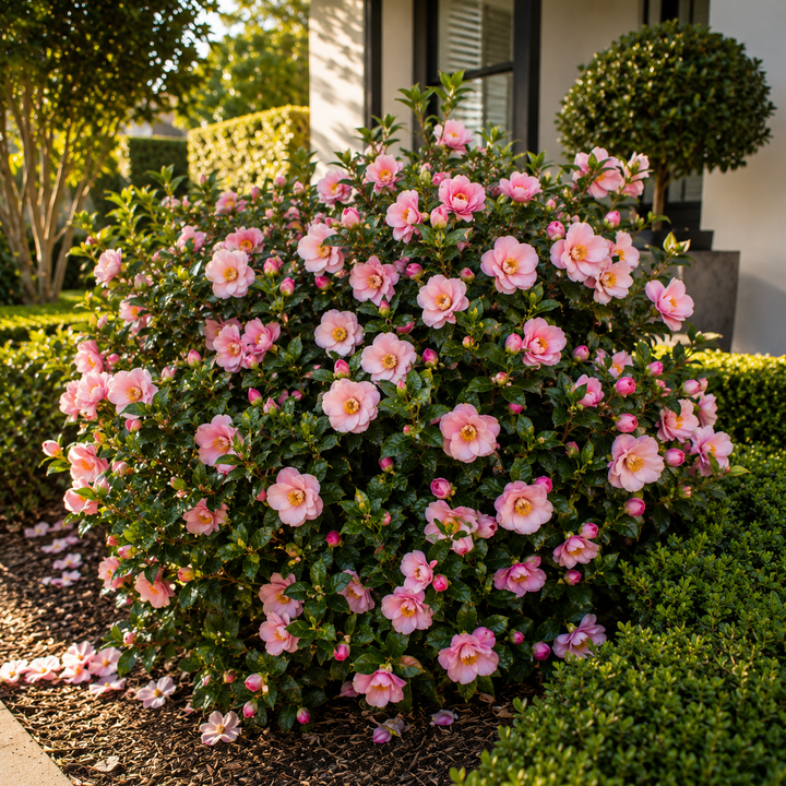 Camellia sasanqua Paradise Blush
