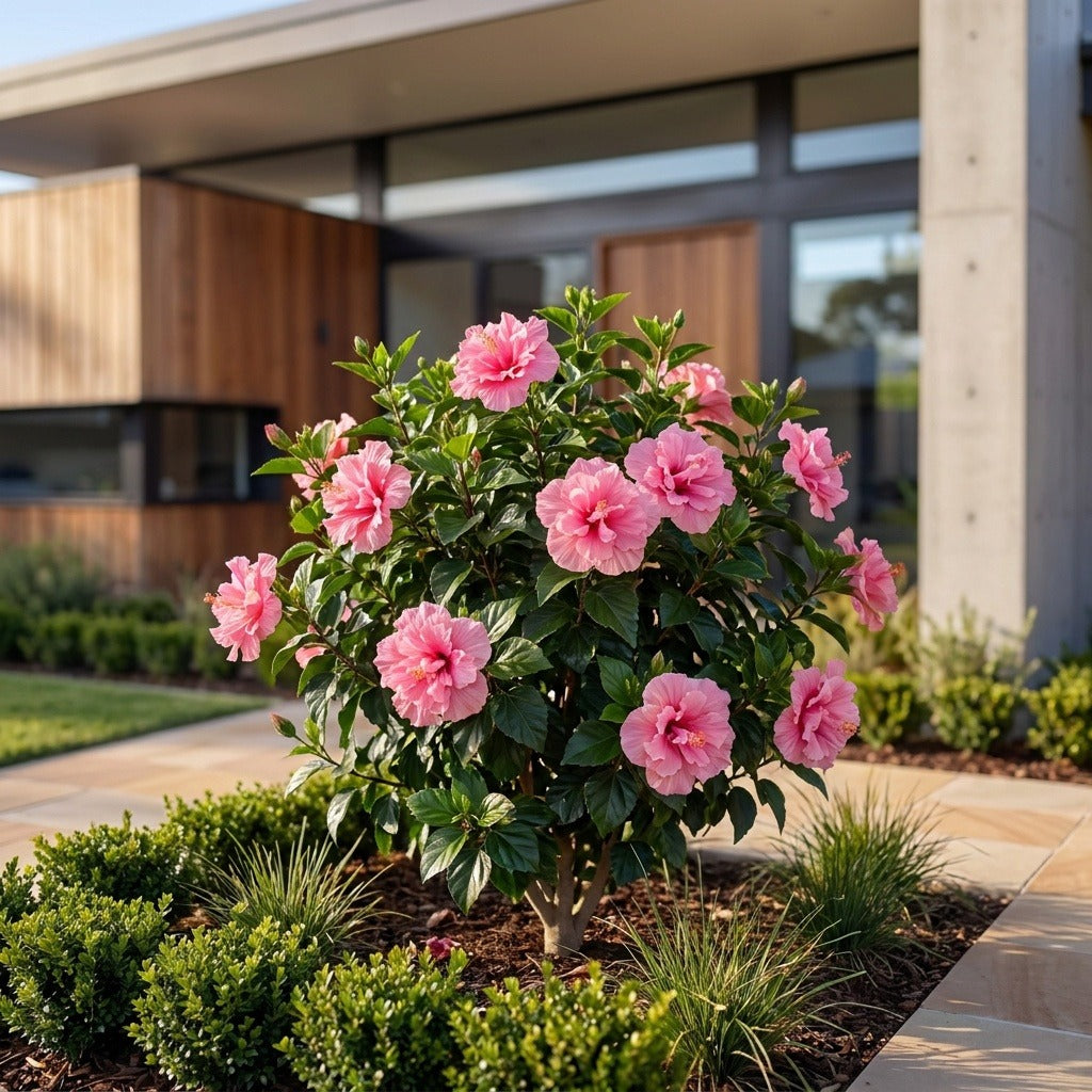 Pink Chiffon Hibiscus - Hibiscus rosa sinensis 'Pink Chiffon'