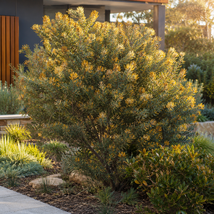 Adenanthos - Albany woollybush in an Australian garden setting