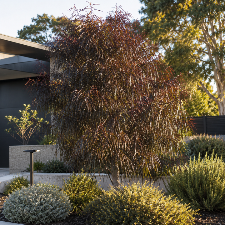Agonis flexuosa ‘Afterdark’ - Agonis flexuosa in an Australian garden setting
