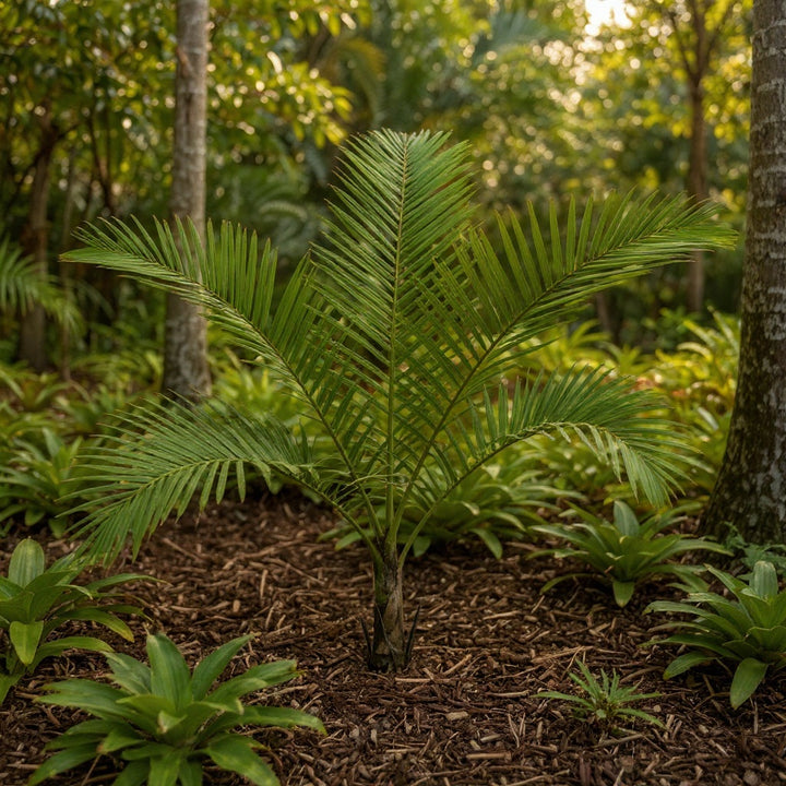 Allagoptera caudescens plant showing soft, arching fronds