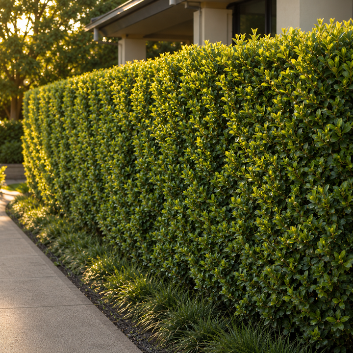 Brisbane Box - Lophostemon confertus in an Australian garden setting