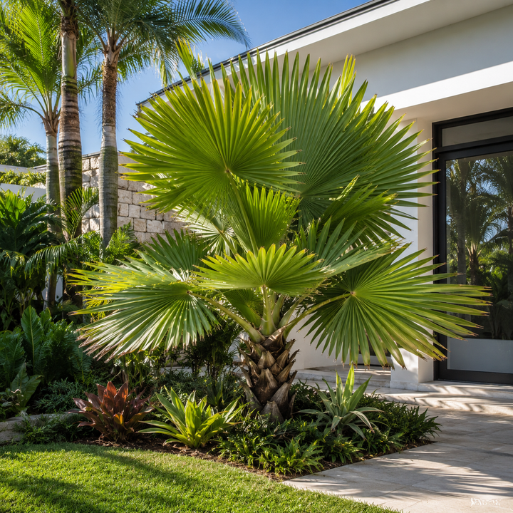 Calappa Palm - Actinorhytis calapparia in an Australian garden setting