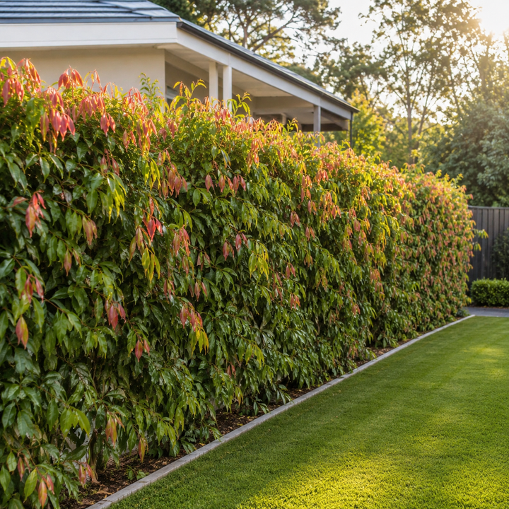 Cascade Lilly Pilly - Syzygium australe 'Cascade' in an Australian garden setting
