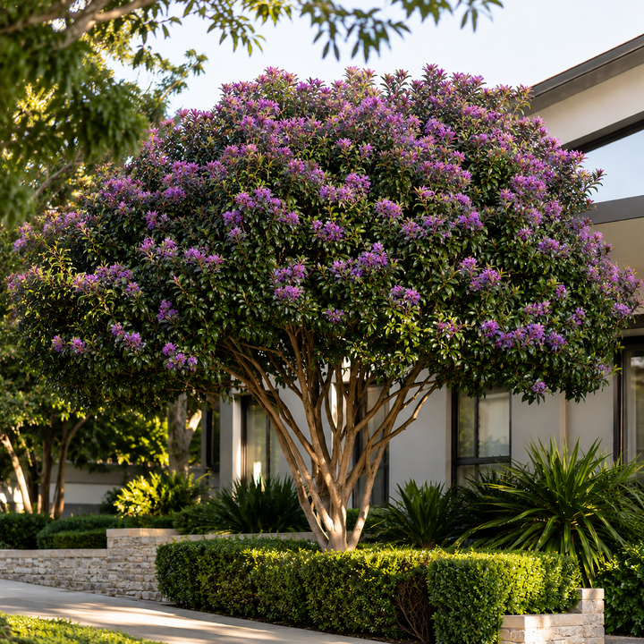 Coolamon Tree - Syzygium mooreii in an Australian garden setting