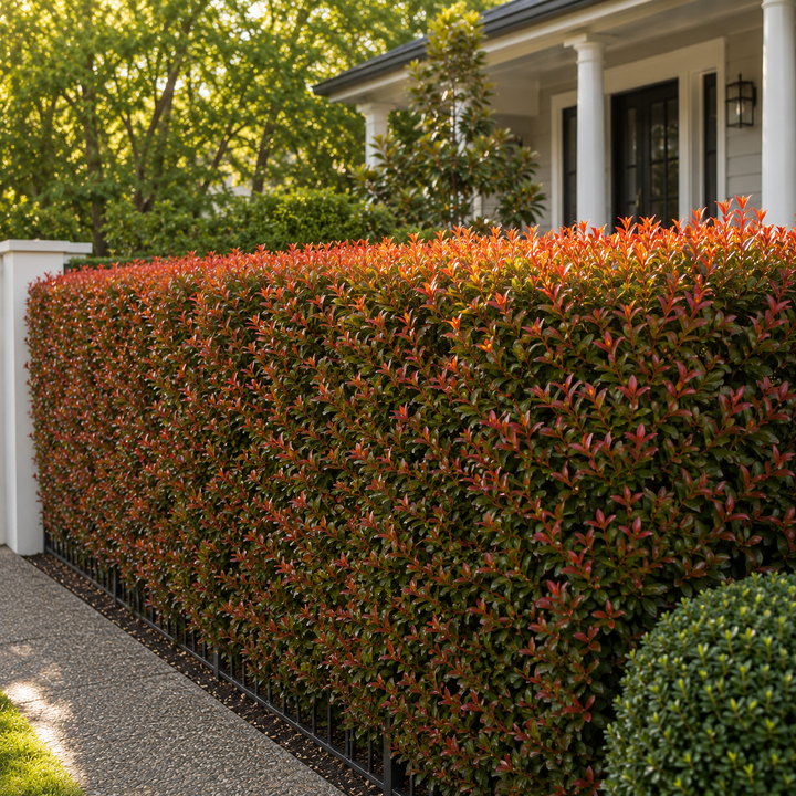 Firescreen Lilly Pilly - Syzygium australe 'Firescreen' Acmena in an Australian garden setting