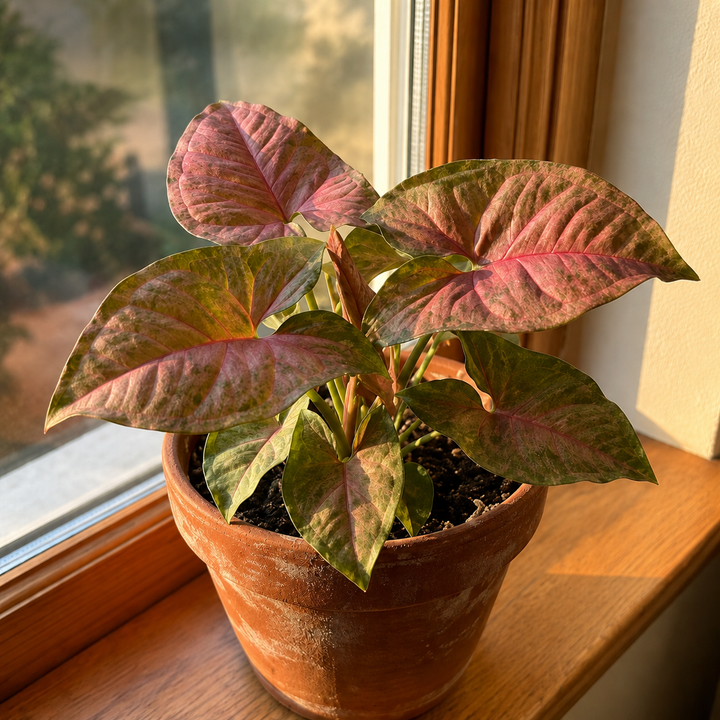 Goosefoot Plant - Syngonium ‘Maria’ in an Australian garden setting