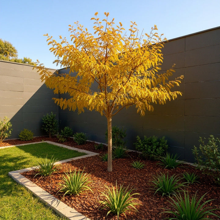 Honey Locust plant showing low litter foliage