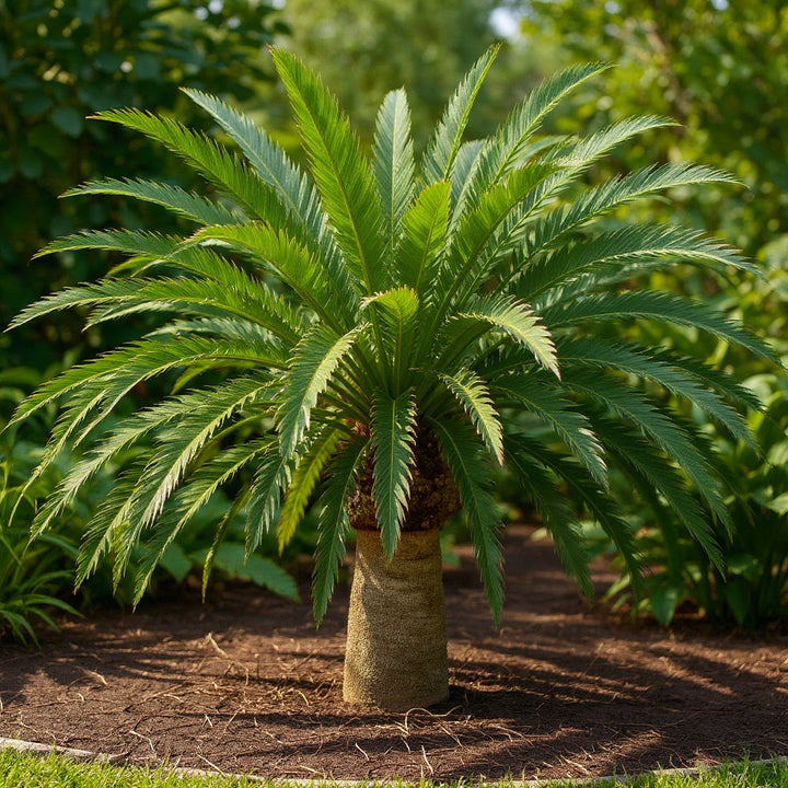 Ponytail Palm showing long, cascading leaves