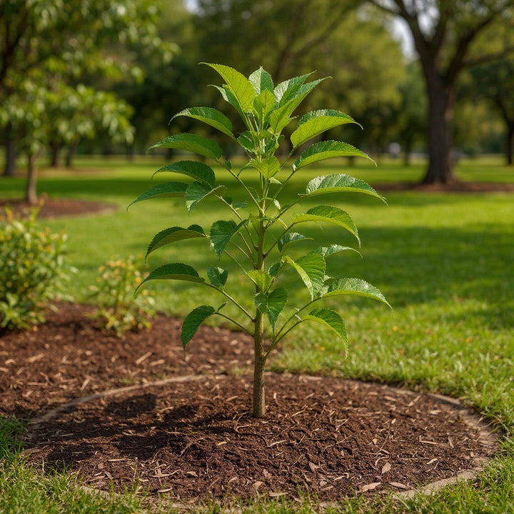 Pyrus calleryana ‘Cleveland Select’ plant showing prolific spring flowering