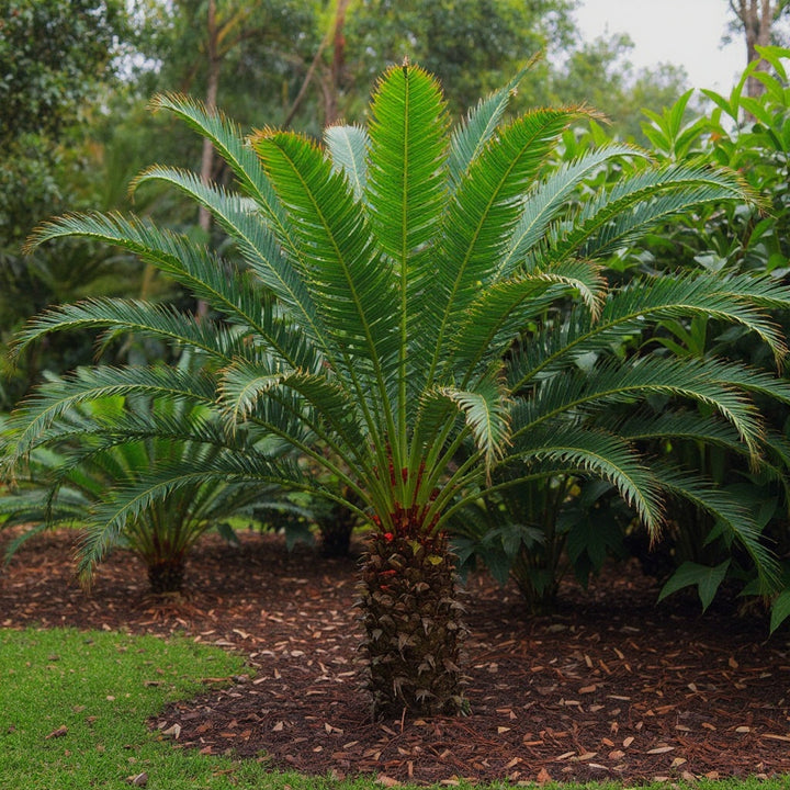 Ribbon Fan Palm showing elegant weeping foliage