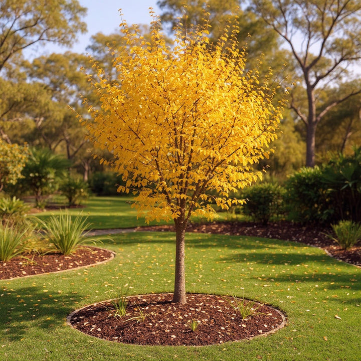 Sapporo Autumn Gold Elm plant showing dense foliage