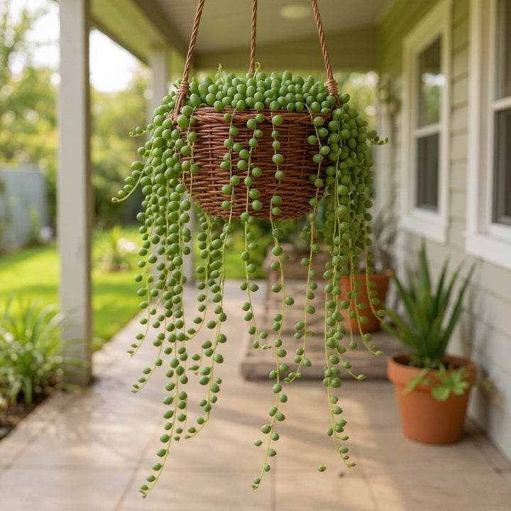 Senecio ‘Teardrops’ – Succulent showing teardrop-shaped foliage