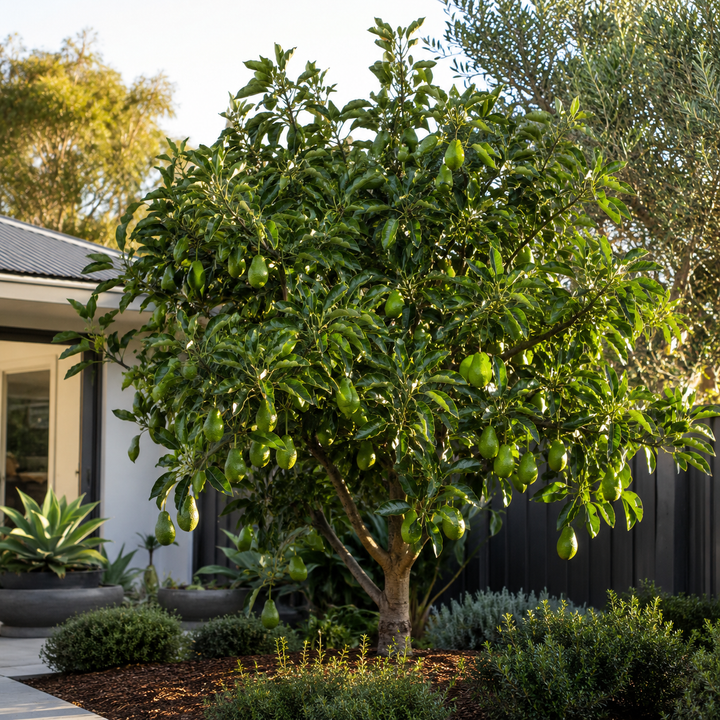 Shepard Avocado Tree - Persea americana 'Shepard' in an Australian garden setting