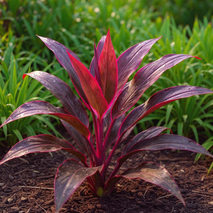 Tangelo Cordyline plant showing bold, fiery foliage