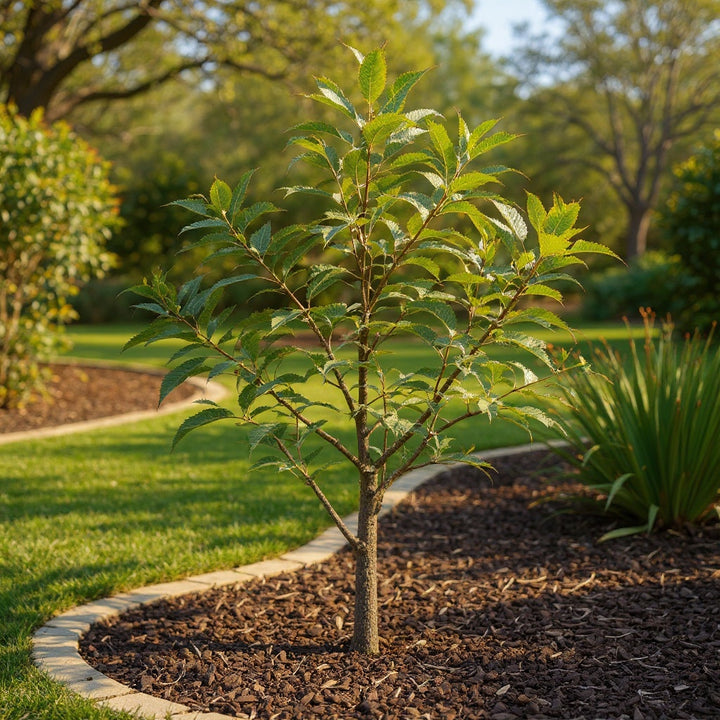 Winter Glow Ornamental Pear plant showing glossy green leaves