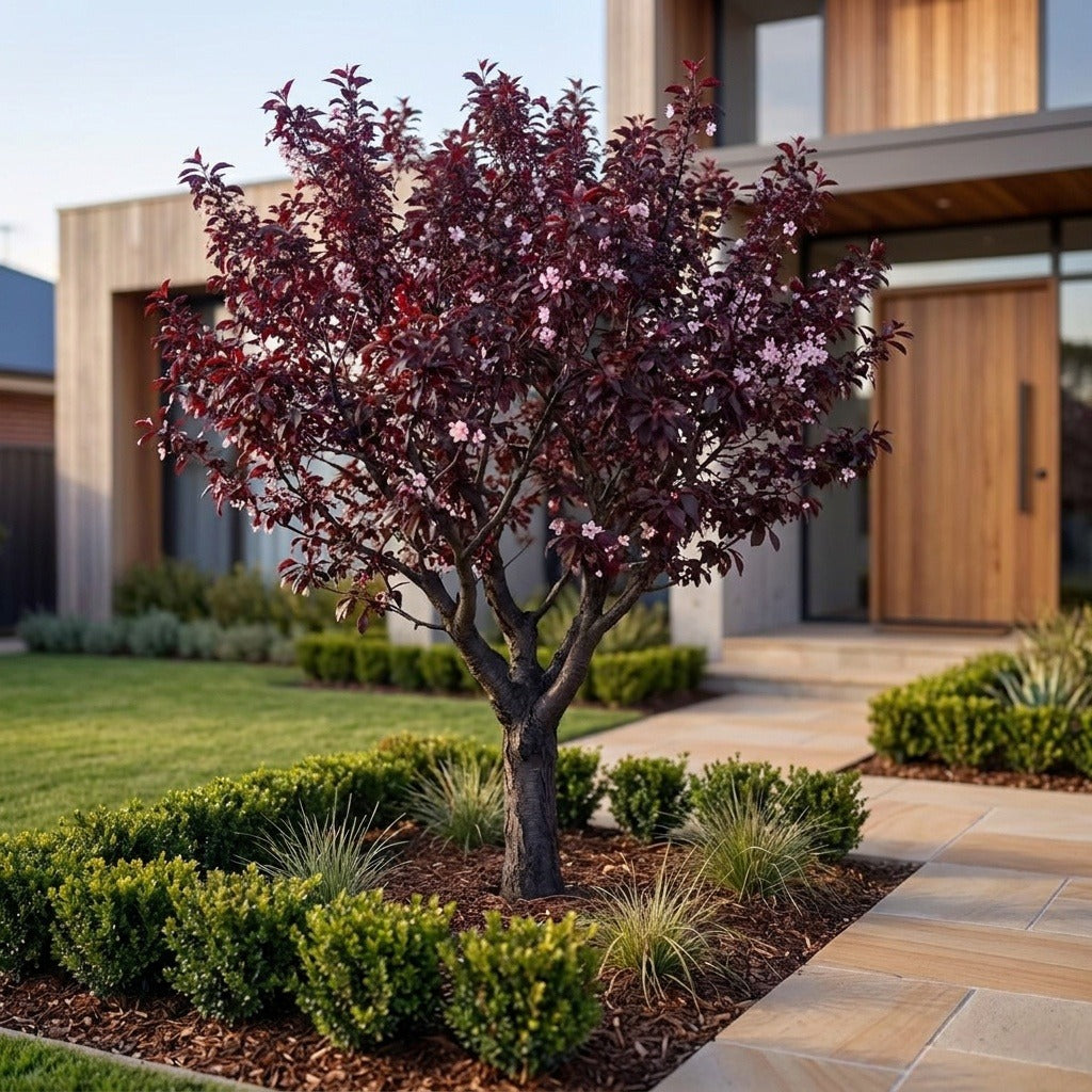 Purple Leaf Flowering Plum - Prunus cerasifera ‘Nigra’