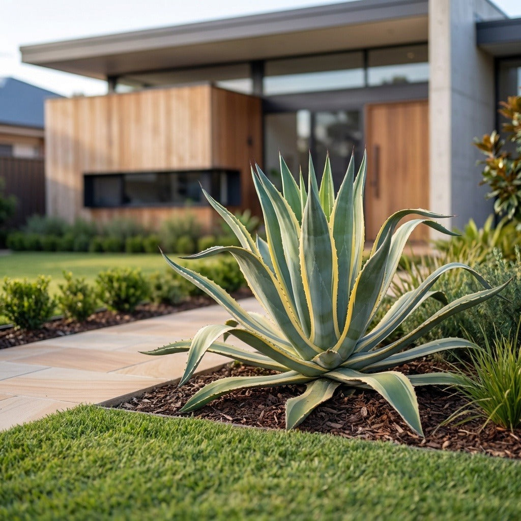 Variegated Agave - Agave americana 'Variegata'